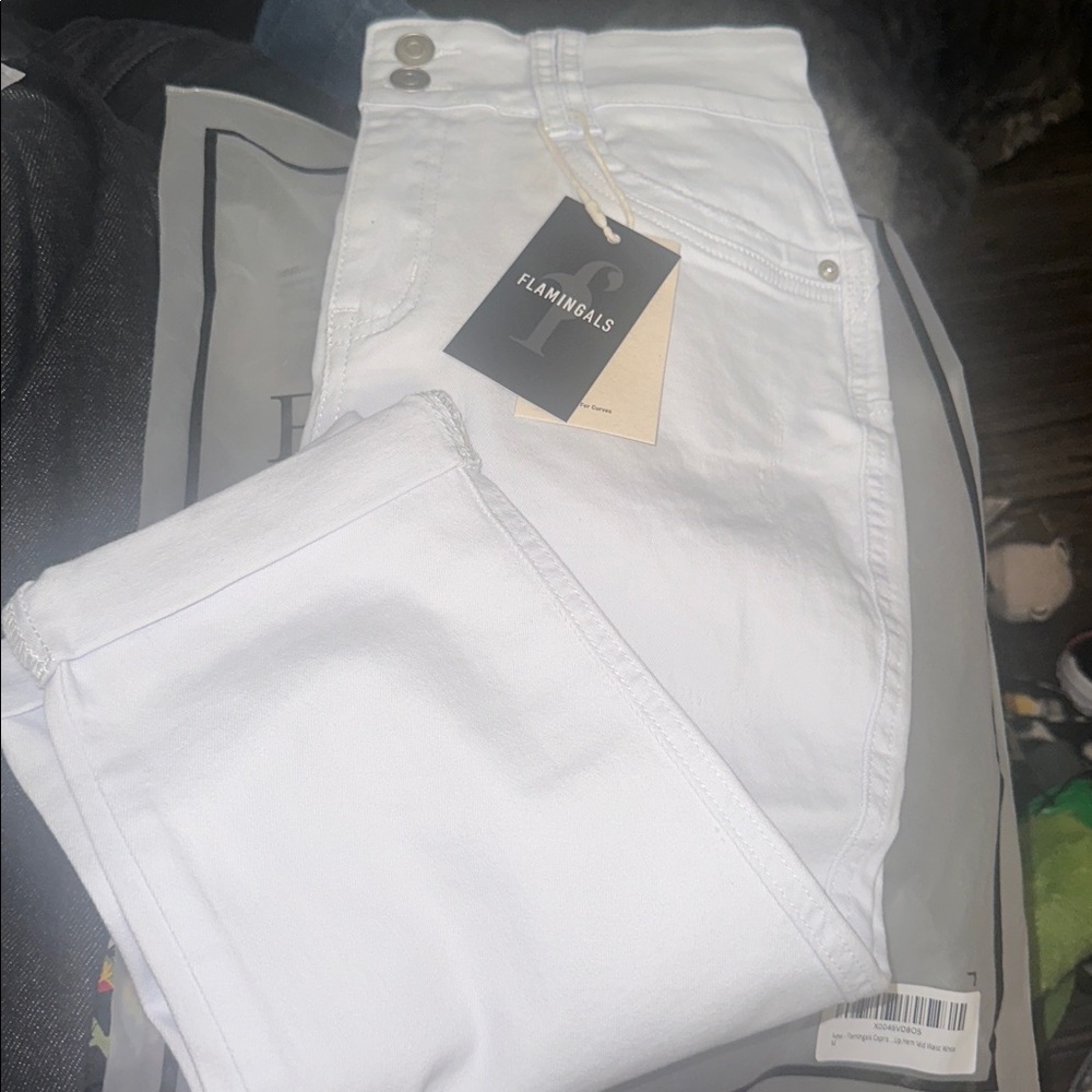Flamingals White Denim Jeans - Picture 3 of 8